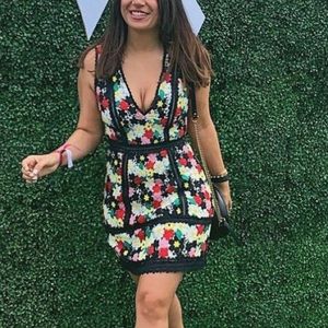 Alice + Olivia A-Line Print Dress